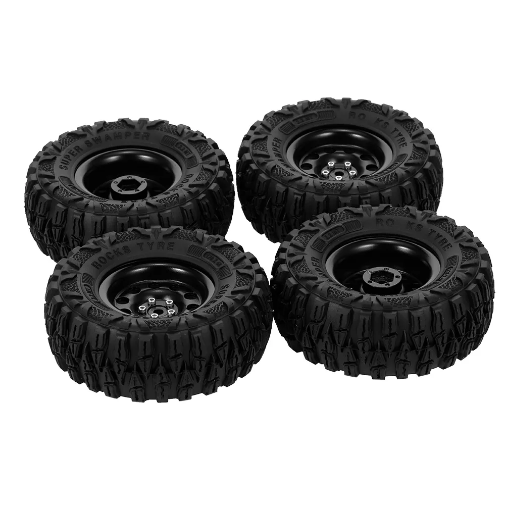 4 шт. автошины для колеса 2 дюйма с металлическим ободом ступицы RC запчасти 1/10 SCX10