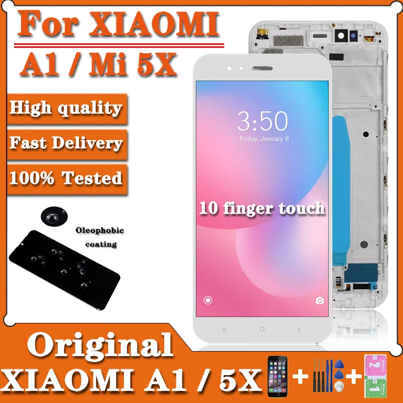 5 &quotОригинальный ЖК-дисплей для Xiaomi Mi A1 MDG2 MDI2 дисплей сенсорный экран 5X Mi5X Замена