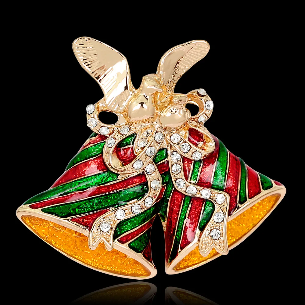 Большая брошь Винтажная со стразами булавка для шарфа эмалированная ювелирные