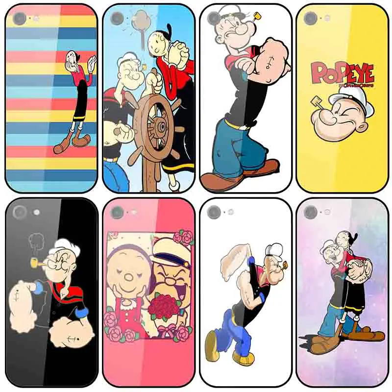 Popeye the Сейлор Новинка для iPhone 7 8 6s Plus X XR XS 11 Pro Max чехлы телефонов Чехол из