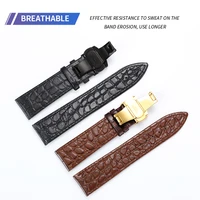 leather alligator strap 12 14 16 18 19 20 21 22 24mm universal watch steel buckle strap wrist strap bracelet tools
