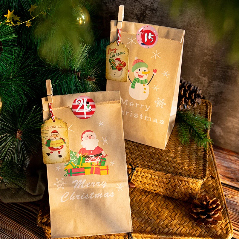 ICraft 96 шт. супер милые Рождественские Праздничные наклейки с обратным отсчетом