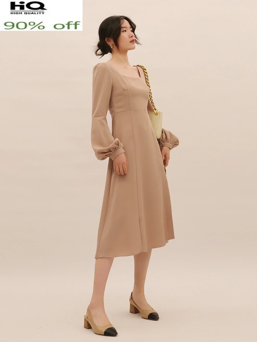 

Женское винтажное платье с длинным рукавом, черное платье в Корейском стиле, модель Pph3607 на весну и лето, 2022