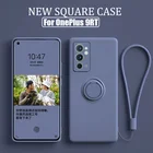 Модный Магнитный подставка с кольцом чехол на OnePlus 9RT, Оригинальная мягкая защитная задняя крышка чехол на OnePlus 9R T 9 RT, чехол для телефона