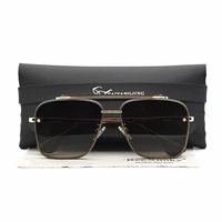 classic vintage square sunglasses men 2021 mach six style oversized designer shades for womens gradient uv400 eyewear with case