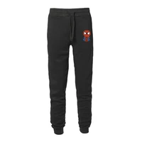 disney spiderman cartoon print pants casual solid color loose trousers 2021 fashion pocket mens casual pants