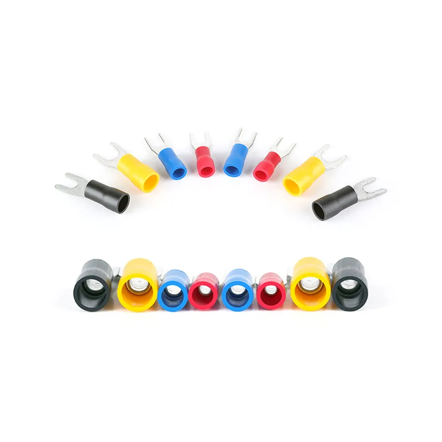 100 шт. SV1.25 SV2 SV3.5 SV5.5 изолированный контактный разъем обжимной кабель провод вилка класса изоляции
