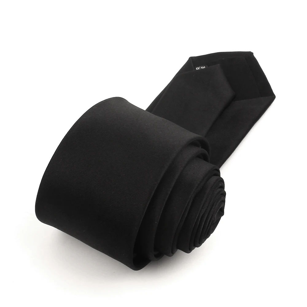 Черный тонкий галстук для мужчин и женщин Забавный с вышивкой девочек мальчиков