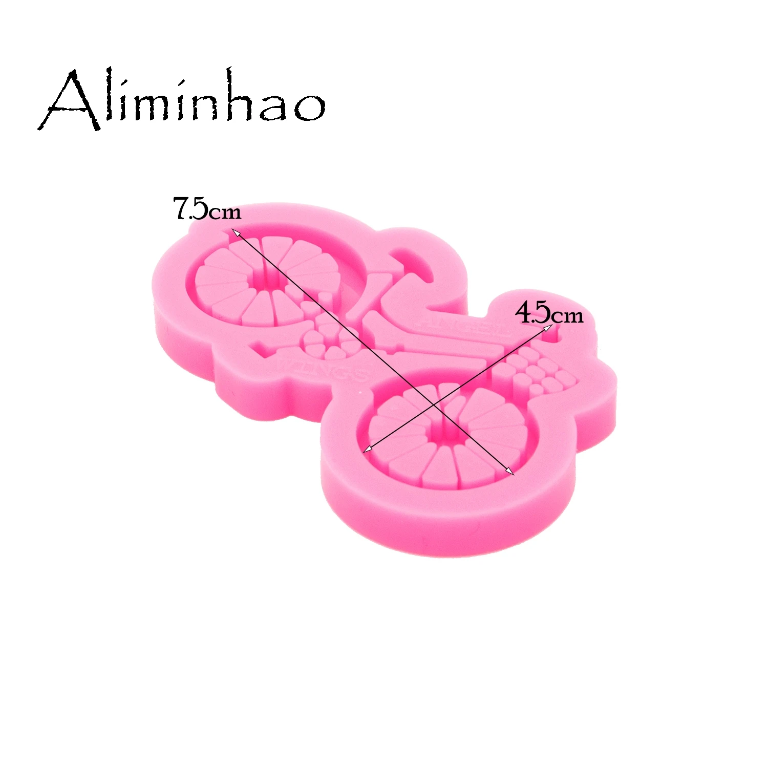 DY0556 Shiny Glossy Bicycle Keychain Mould Silicone Epoxy Resin Mold Jewellery Making | Дом и сад