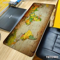 gaming computer mouse pad large world map mouse mat big desk mat non slip rubber base mousepad for laptop pc game waterproof mat