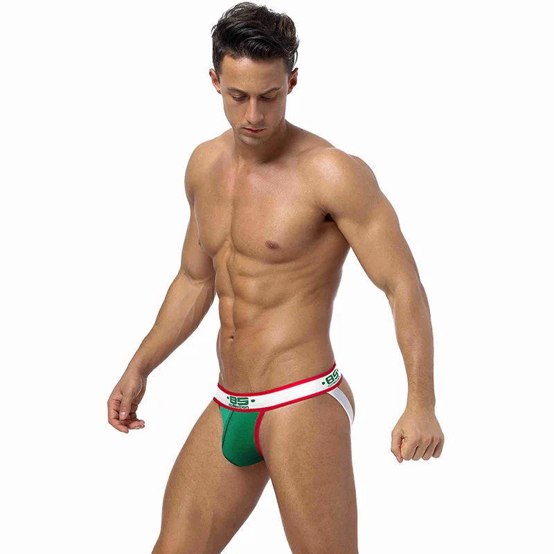 Мужские сексуальные трусы Jockstrap хлопковое мягкое нижнее белье мужские Трусы слип