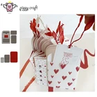 Металлические Вырубные штампы, форма для вырезания, закрытый конверт, карманная рамка, скрапбукинг, бумажный нож, форма, лезвие, перфоратор, трафареты