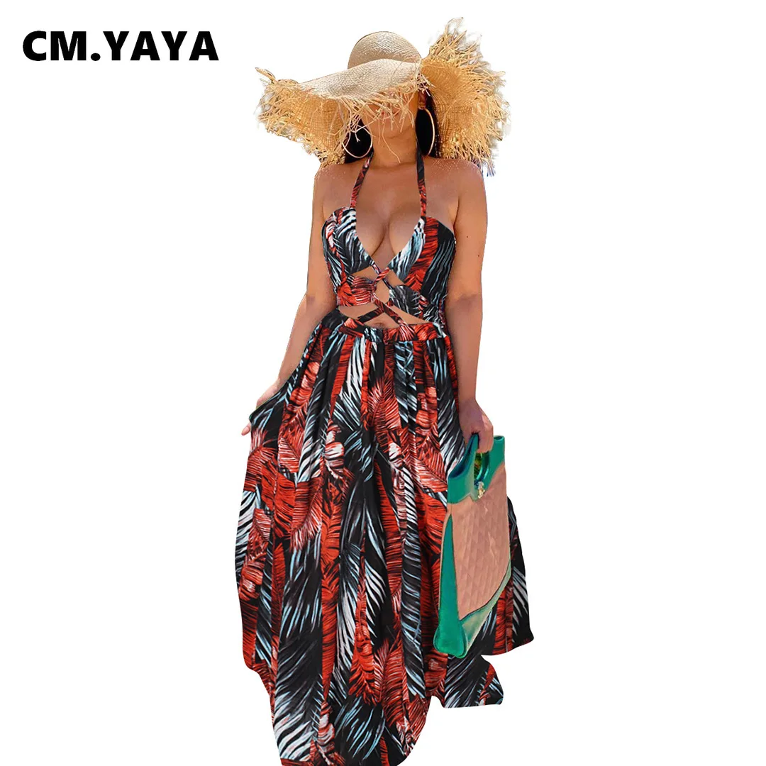 Женское ажурное платье без рукавов длинное макси с высоким разрезом и открытой