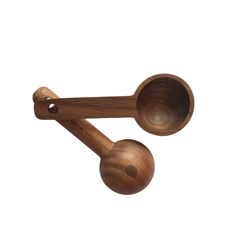 Ложка мерная ручная из древесины черного ореха и бука 15 мл | Дом сад