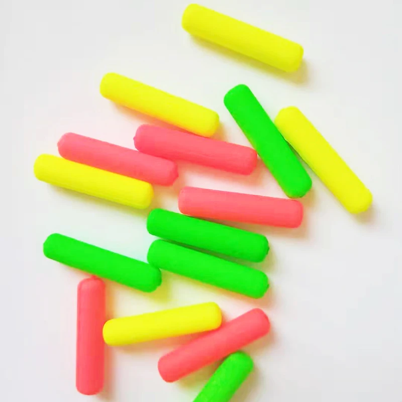 100 шт 20 мм поплавок для рыбалки плавающий пенопласт цилиндрический индикатор