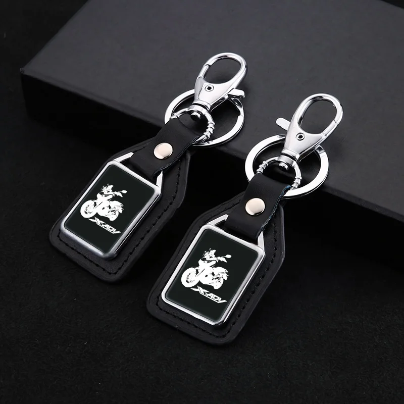 

For Honda XADV NC750X X ADV NC 750 X 2017 2018 2019 2020 Fashion motorcycle leather key ring Keychain with logo Accessories