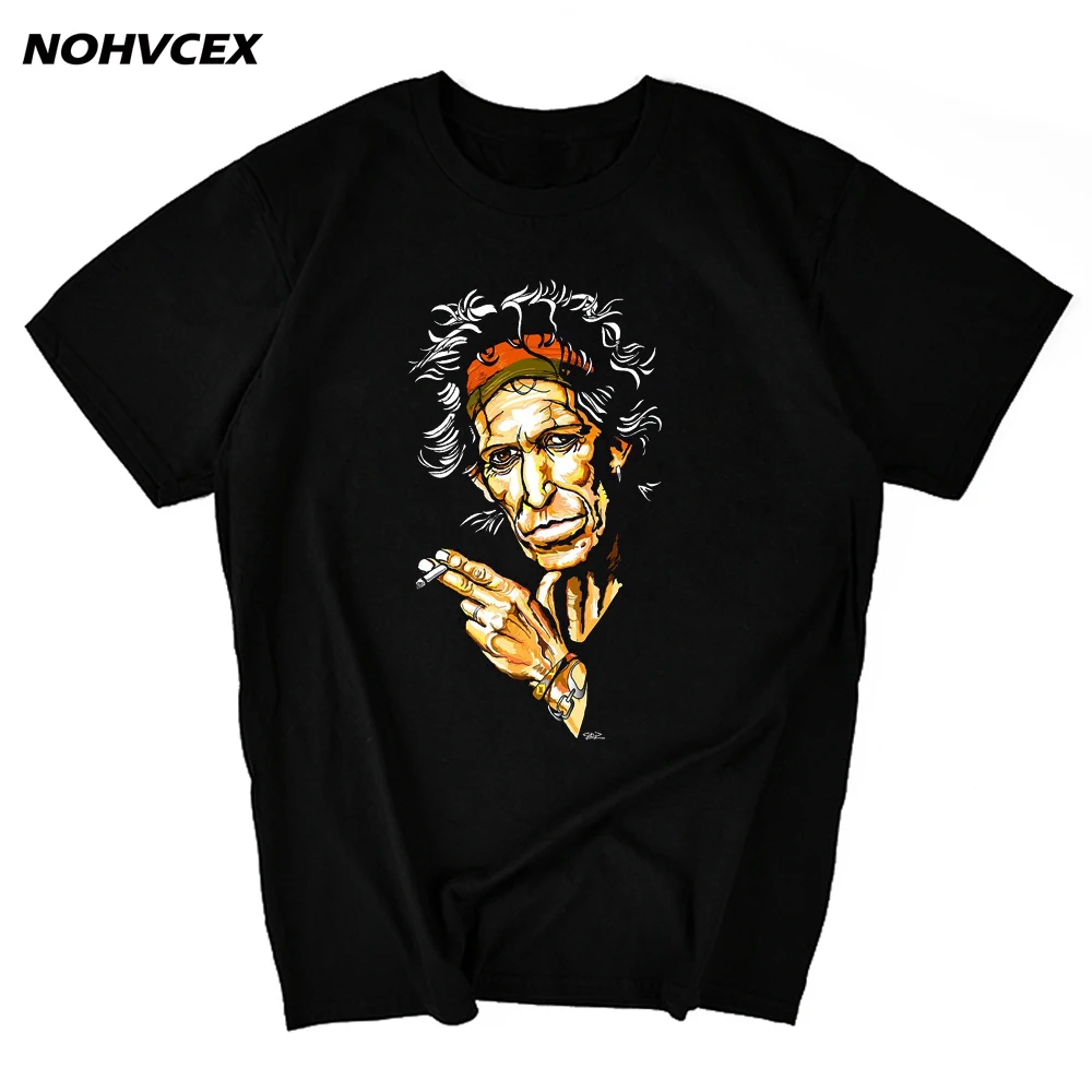 Новая мужская футболка Keith Richards Music|Мужские футболки| |