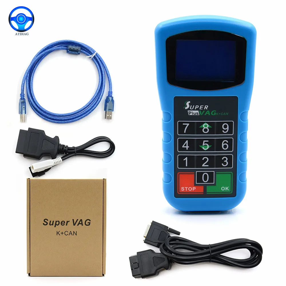 Новинка Диагностика Супер VAG K + CAN Plus 2 0 коррекция пробега считыватель контактных