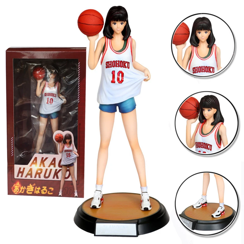 

Anime SLAM DUNK Akagi Haruko Action Figure Hanamichi Sakuragi Girl Model Delicate PVC Slamdunk Figurine Toy Collectibles Gifts