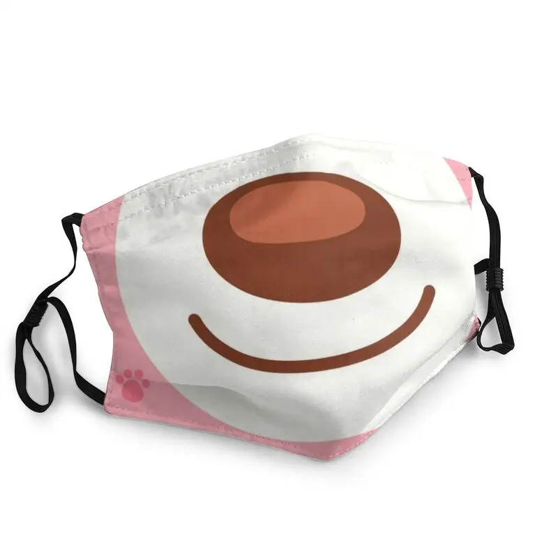 

Animal Crossing Cartoon Animal Reusable Face Mask Men Cookie Dog Anti Dust Haze Mask Protection Cover Respirator Mouth Muffle