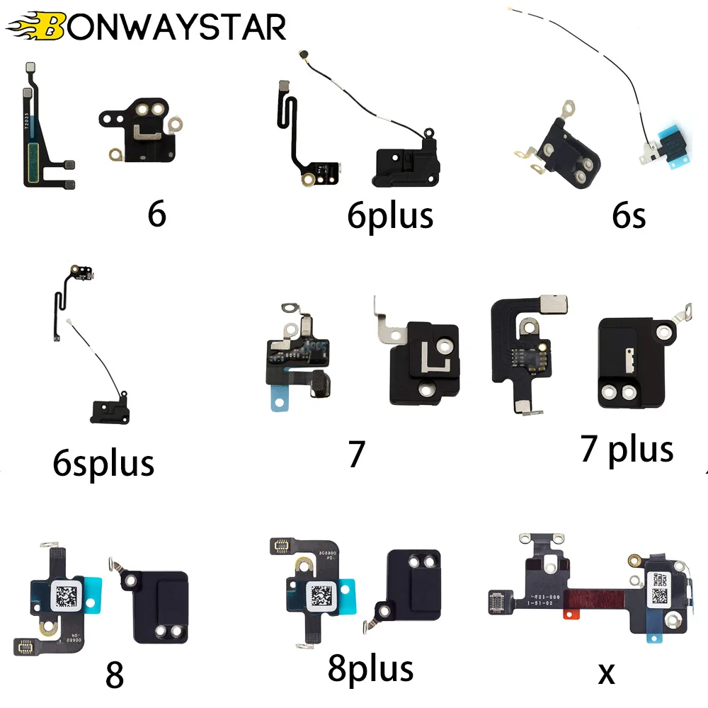 New 1 set WIFI Antenna Signal Flex Cable and GPS Cover For iPhone 7 7plus 8 8plus x xs max Repair Replacement Parts | Мобильные