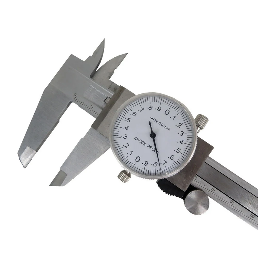 Silver Caliper NEWACALOX метрический измерительный инструмент штангенциркуль 0-150 мм/6 дюймов ударопрочный прецизионный штангенциркуль из нержавеющей стали - Цвет: Silver Caliper