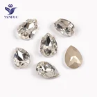 YANRUO 4320 капли прозрачные кристаллы сшитые камни стекла K9 кристаллы Швейные Когти DIY камни стразы на одежде