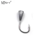 MNFT 30 шт. 1-8 # рыболовные крючки из высокоуглеродистой стали с отвернутым крюком С жестяным зажимом, крючки с подставкой для карпа, крючок для колючей рыбы