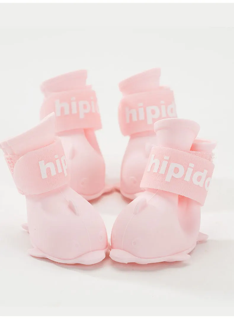 

Резиновая нескользящая Водонепроницаемая Обувь для собак и кошек, 4 шт./компл.