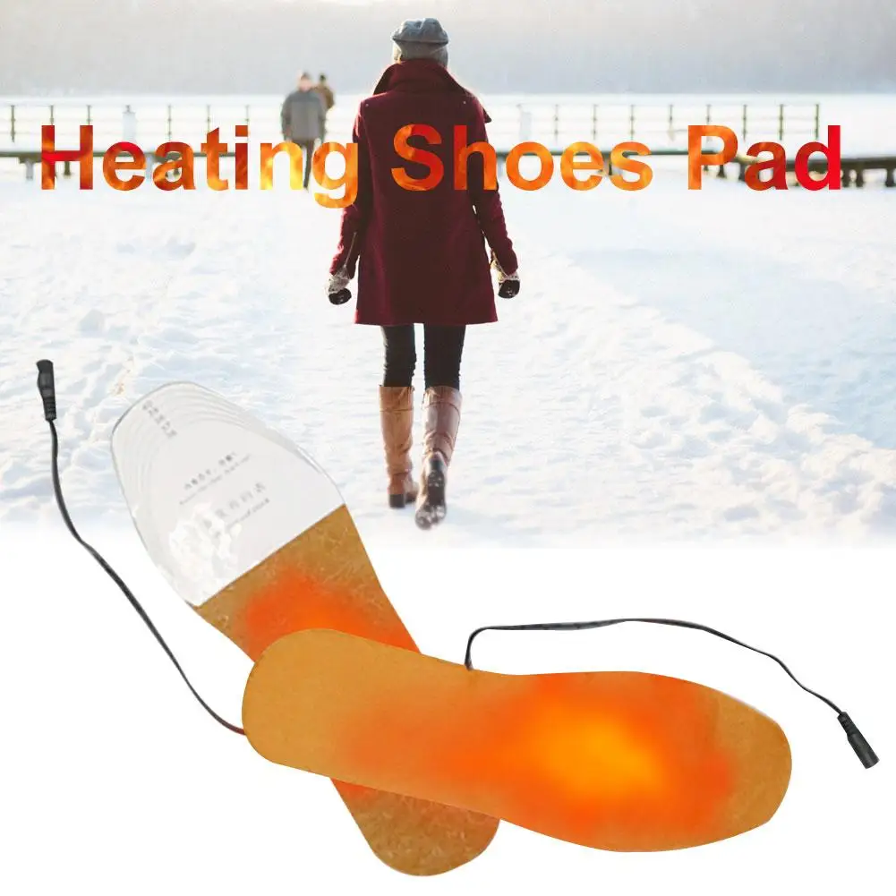 

1 Pair USB Electric Heated Shoe Insoles Outdoor Sports Foot Warming Pad Men Women Shoe Insoles Heater Winter Feet Warmer Pad