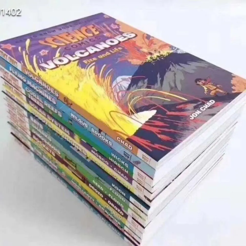 6-12 Year 14 Book/Set Science Comics Children English Picture Books English Story Books And Cartoons Extracurricular Reading