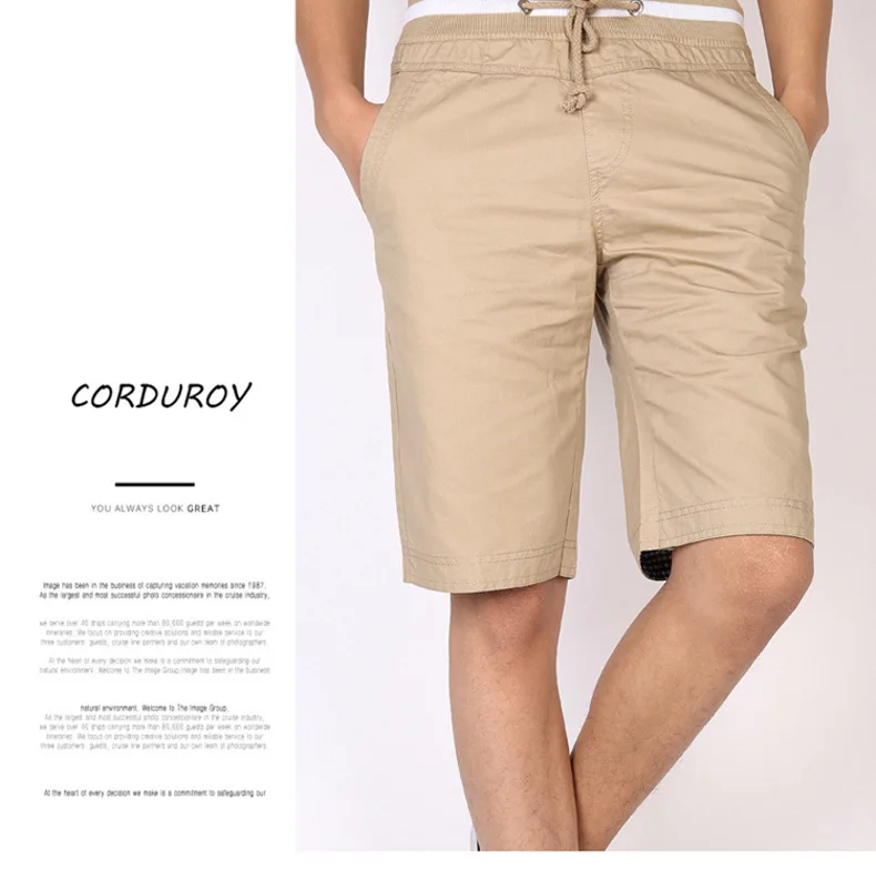 

2021 New Fashion Summer Men Shorts Big Size Casual Elastic Waist Men Clothing Shorts Outdoor Male Drawstring Short Pants