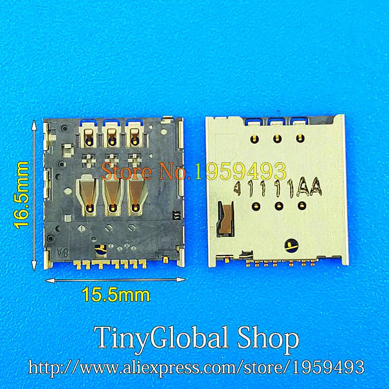 2 шт./лот сменный разъем для считывателя Sim карт Meizu MX4 pro MX3 MX2 MX4PRO|sim card reader connector|sim