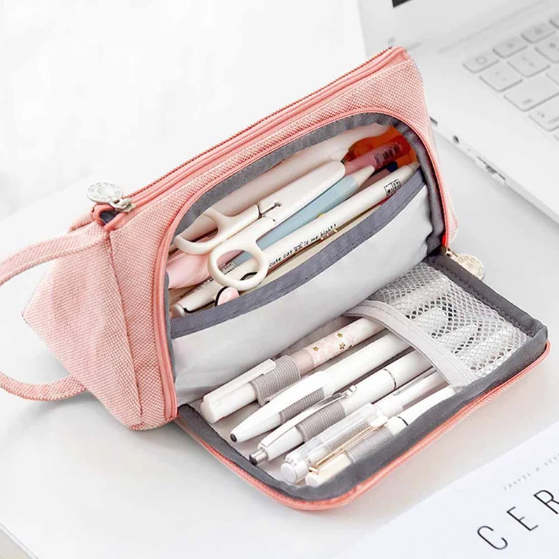 

New Super Pencil Case Kawaii Large Capacity Pencilcase School Pen Case Supplies Pencil Bag School Box Pencils Pouch Stationery