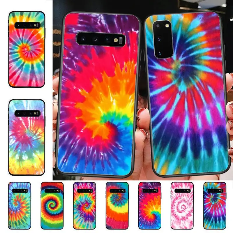 

Yinuoda Tie Dye Pattern Rainbow Phone Case for Samsung S10 21 20 9 8 plus lite S20 UlTRA 7edge