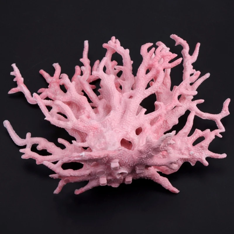 

T84E Aquarium Coral Ornaments DIY Fish Tank Decoration Artificial Coral Plant Resin Ornament Eco-friendly Safe and Harmless