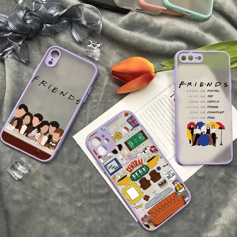 

Central Perk Coffee friends tv show Phone Case matte transparent For iphone 7 8 11 12 13 plus mini x xs xr pro max cover