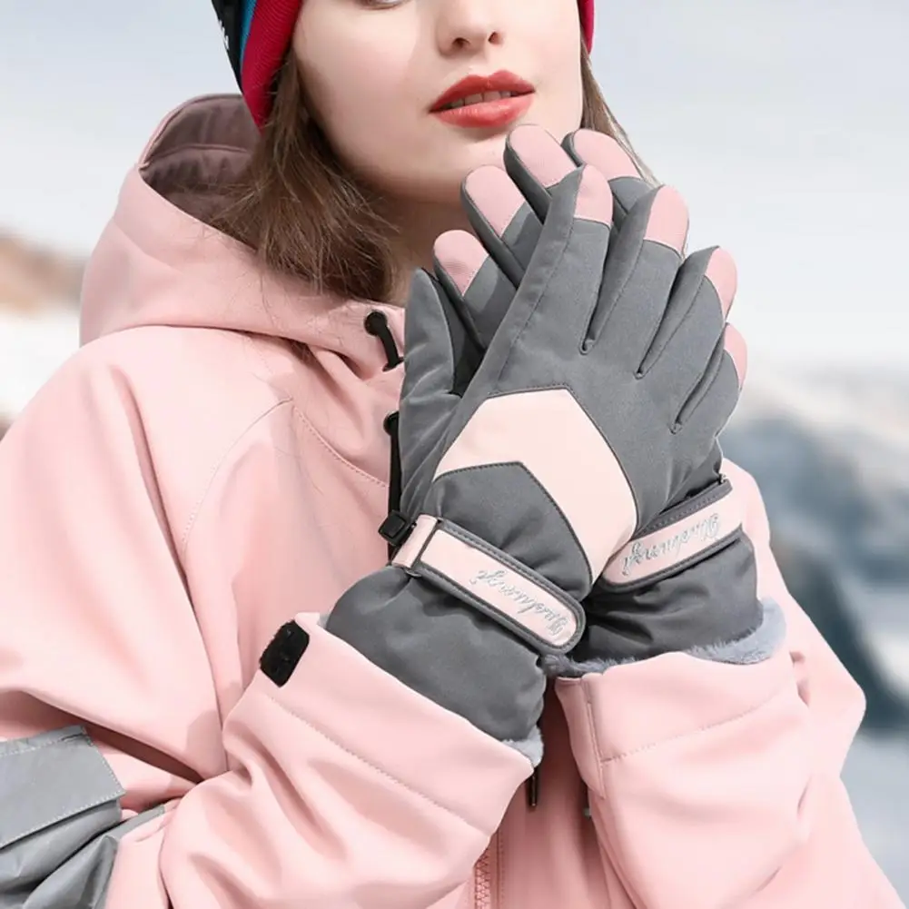 

Waterproof 1 Pair Exquisite Skiing Fishing Men Women Gloves Keep Warm Winter Gloves Protective for Skiing