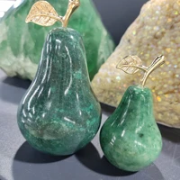 special design handmade home office decor decoration onyx marble green pear for object sizes