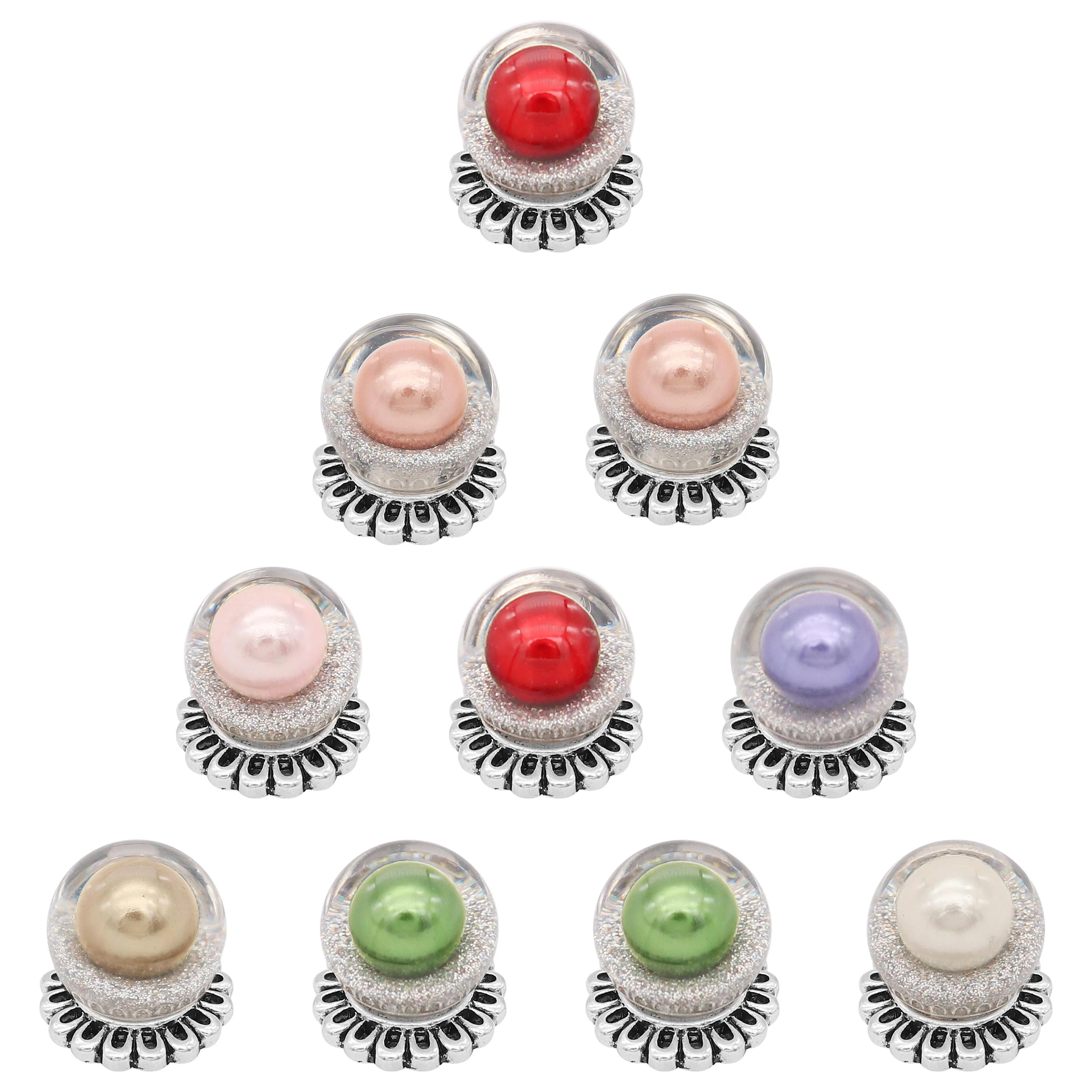 10 шт./лот высокое качество кнопки ювелирные изделия DIY Кристалл Стразы Цветок 18 мм