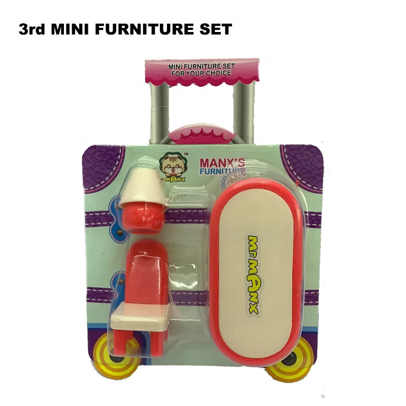 4 вида стилей мини мебель набор игрушка железный стул для ванной стол маленький
