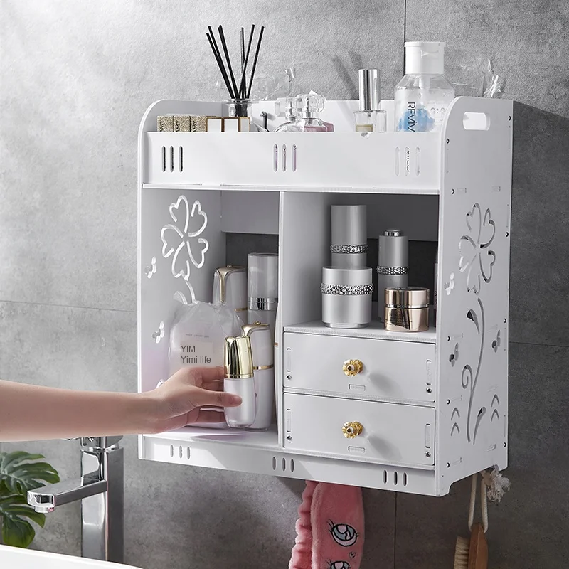 Полка для ванной и туалета большая настенная полка хранения в комнате без