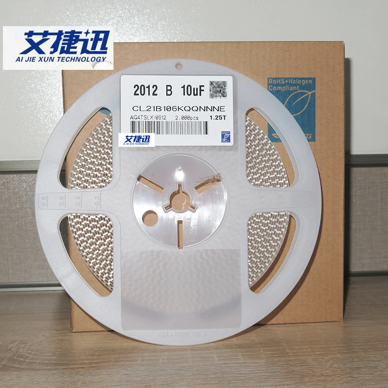 

2000/Reel CL21B106KQQNNNE 0805 10uF 106K 6.3V ±10% X7R CHIP Capacitance