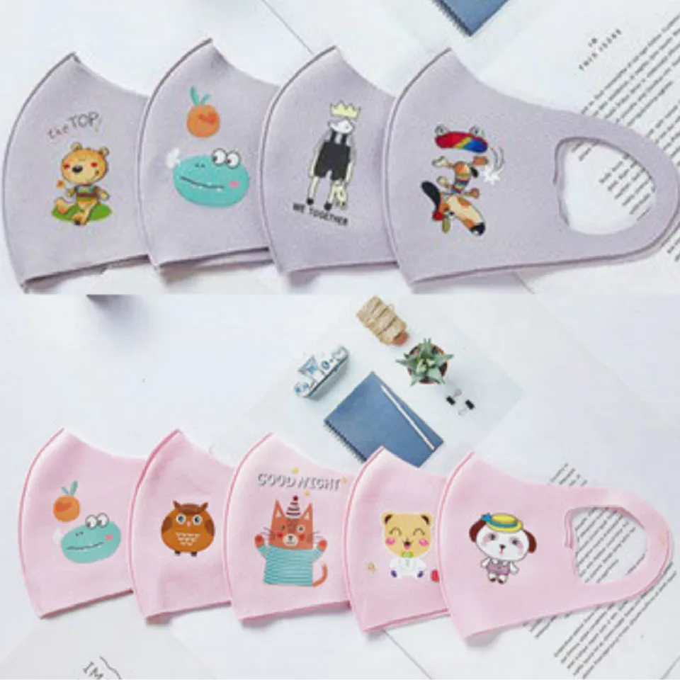 Противопылезащитная детская маска из хлопка милые многоразовые респираторы с