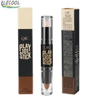 Двухголовая палка для контуринга лица ELECOOL хайлайтер макияж консилер Контурирование бронзер осветление 3D контур свечение