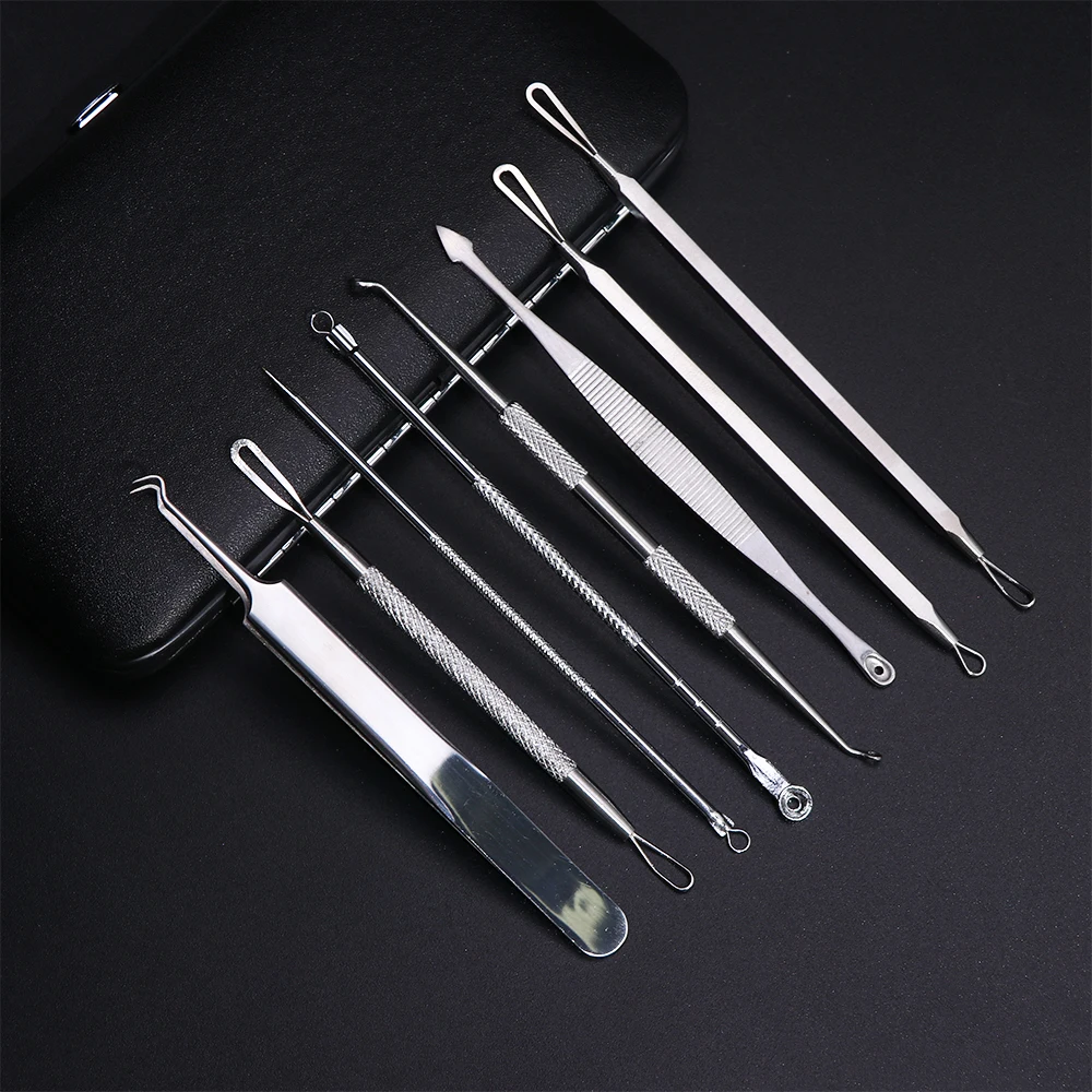 8 шт./компл. из нержавеющей стали для удаления угрей прыщей экстрактор удаление