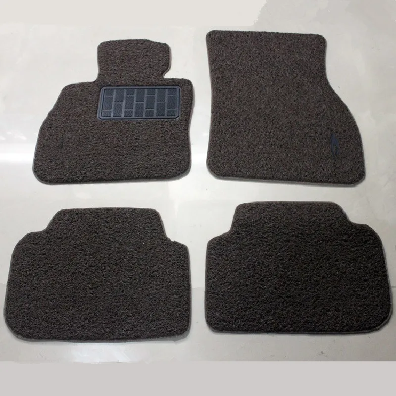 Черный полный набор Авто Напольный Коврик противоскользящий передний задний