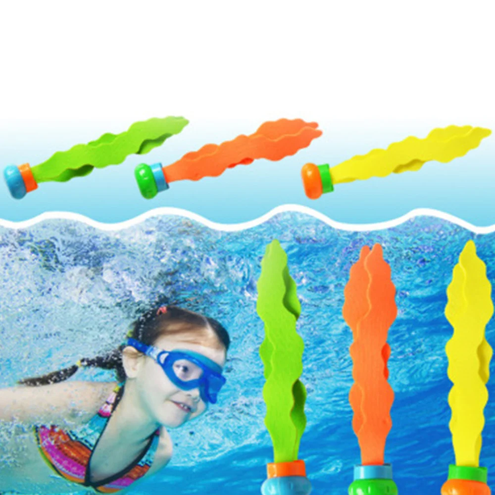 

6pcs Summer Toys Seaweed Diving Water Games Pool Games Child Underwater Diving Seaweed Sports Parent-Child Gifts for Kid
