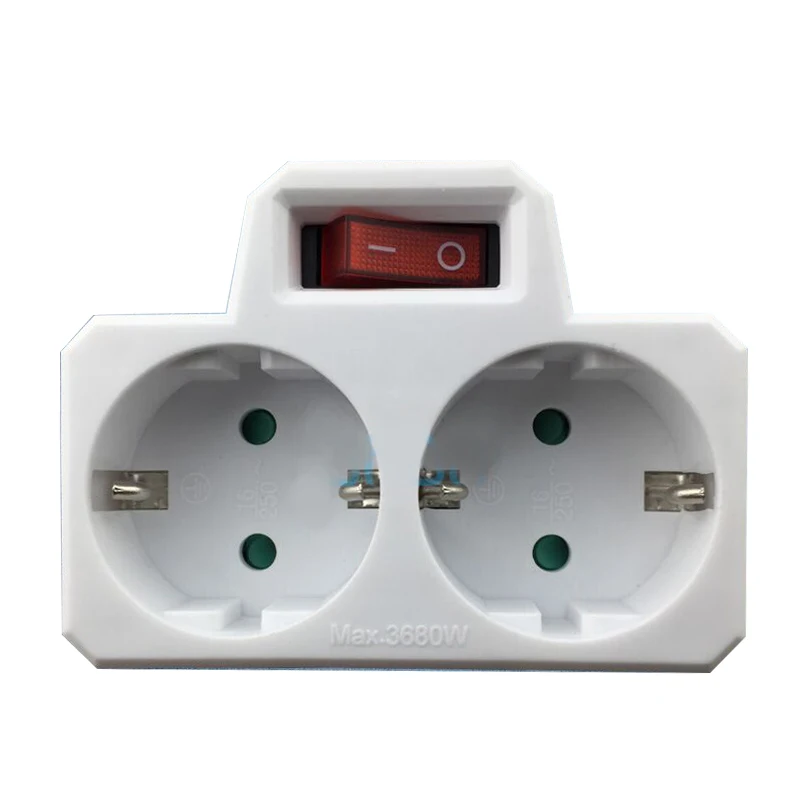 250 В 16А многократное подключение Двойное преобразование гнезда разъем адаптера