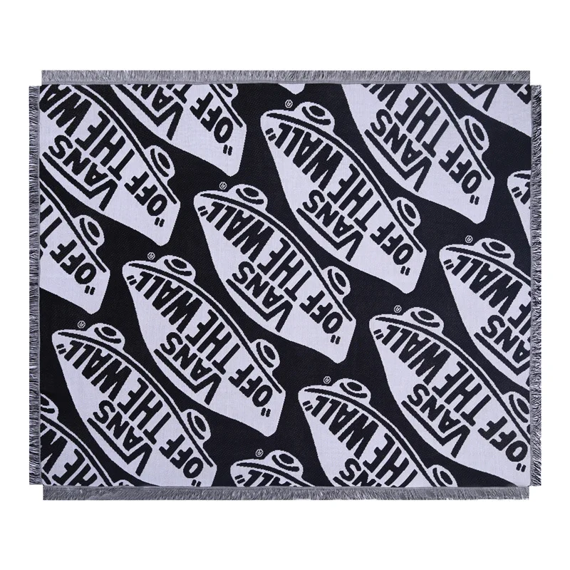 

AMERICAN BLACK WHITE VANS BLANKET SOFA TOWEL COVER THROWS HOME TEXTILE HANGING TAPESTRY